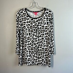 Sunny Leigh Leopard Top Size L